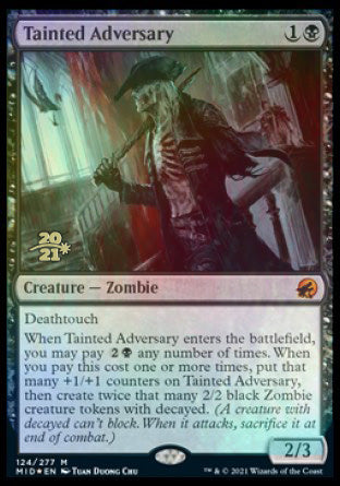 Tainted Adversary [Innistrad: Midnight Hunt Prerelease Promos] | Spectrum Games