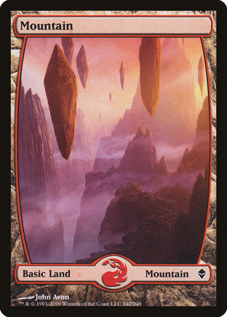 Mountain (242) - Full Art [Zendikar] | Spectrum Games