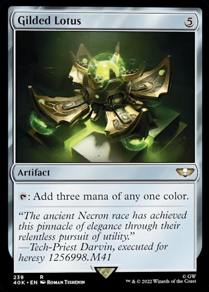 Gilded Lotus (Surge Foil) [Universes Beyond: Warhammer 40,000] | Spectrum Games