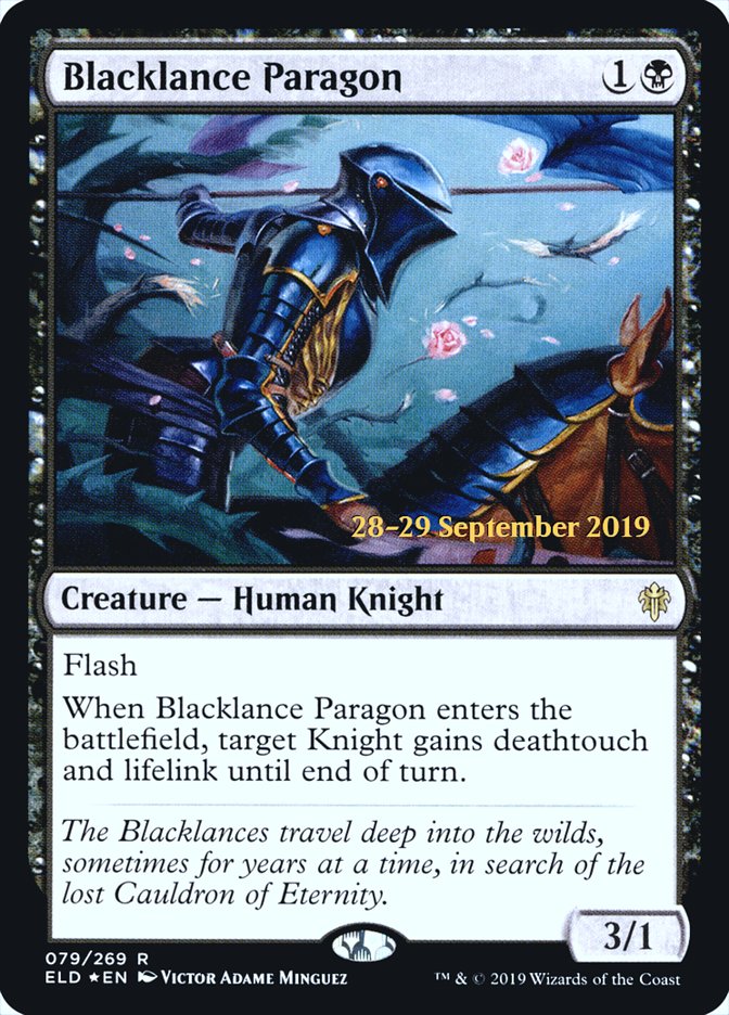 Blacklance Paragon  [Throne of Eldraine Prerelease Promos] | Spectrum Games