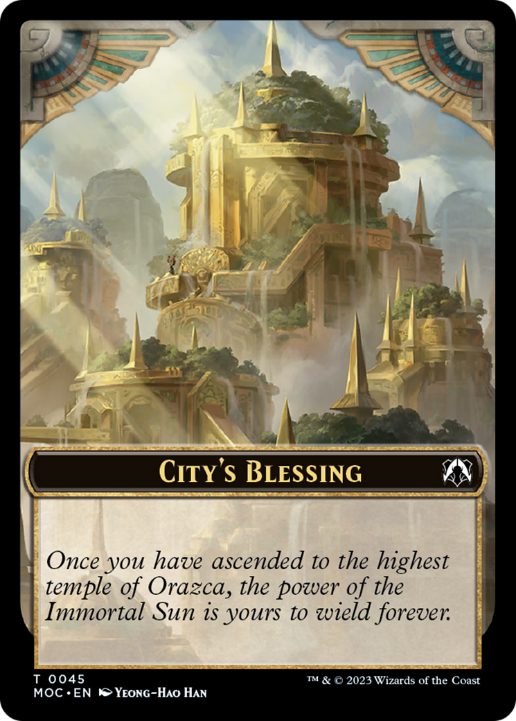 Butterfly // City's Blessing Double-Sided Token [March of the Machine Commander Tokens] | Spectrum Games