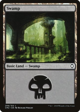 Swamp (299) [Commander Anthology Volume II] | Spectrum Games