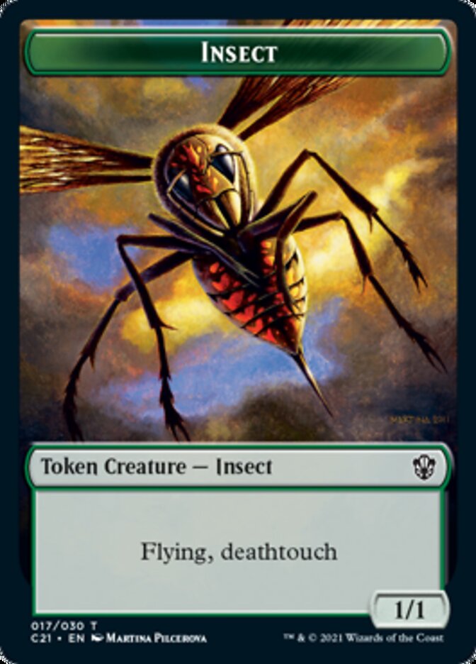 Beast (011) // Insect Token [Commander 2021 Tokens] | Spectrum Games