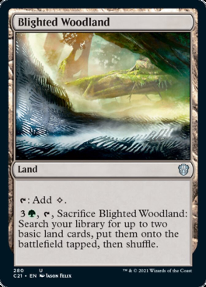 Blighted Woodland [Commander 2021] | Spectrum Games