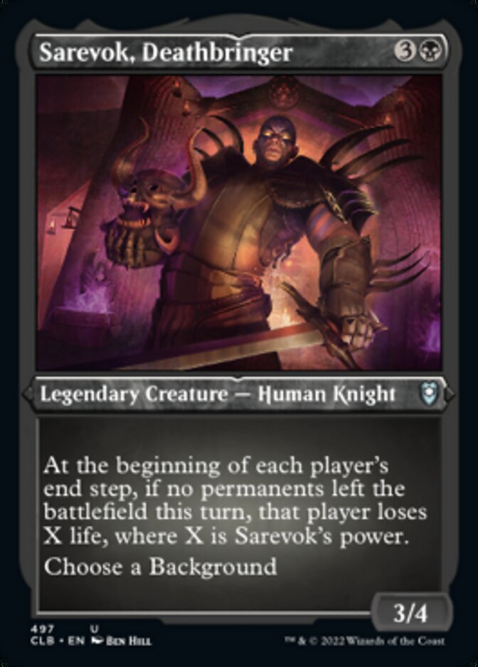 Sarevok, Deathbringer (Foil Etched) [Commander Legends: Battle for Baldur's Gate] | Spectrum Games