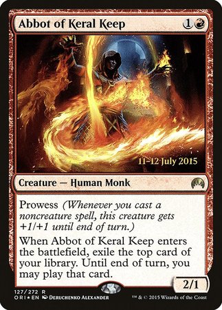 Abbot of Keral Keep [Magic Origins Promos] | Spectrum Games
