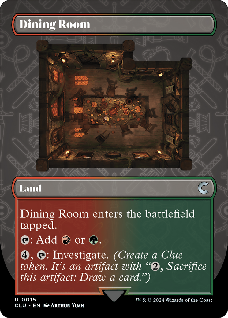 Dining Room (Borderless) [Ravnica: Clue Edition] | Spectrum Games