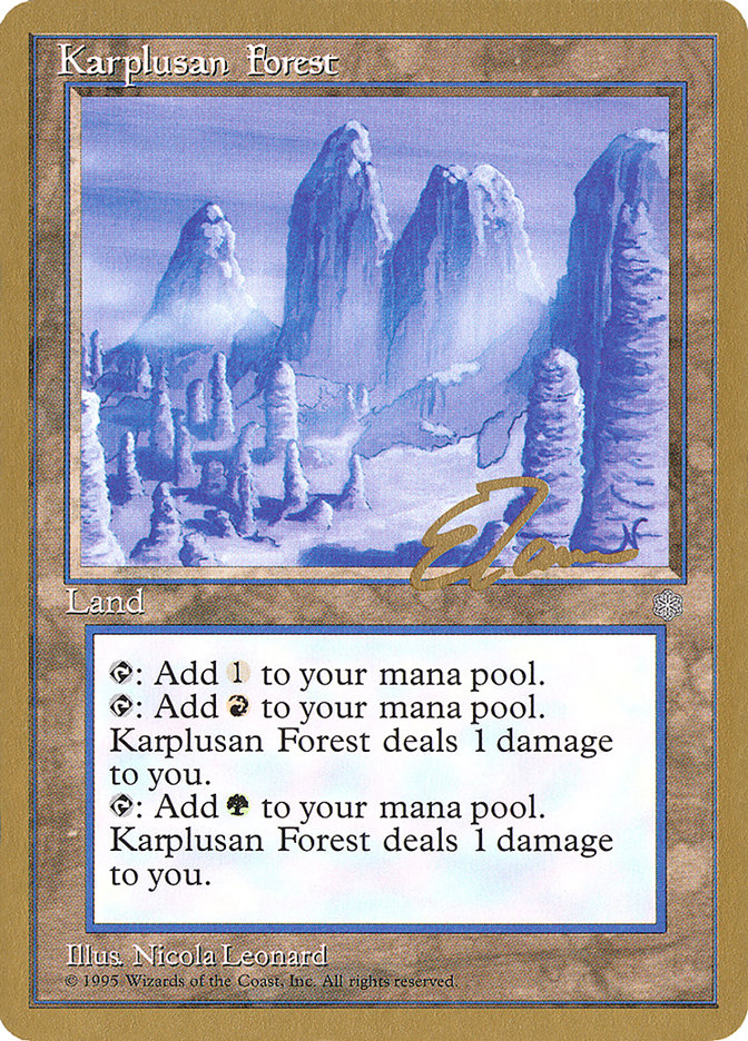 Karplusan Forest (Eric Tam) [Pro Tour Collector Set] | Spectrum Games