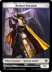 Human Soldier // Elephant Double-Sided Token [Phyrexia: All Will Be One Commander Tokens] | Spectrum Games