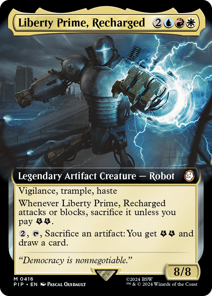 Liberty Prime, Recharged (Extended Art) [Fallout] | Spectrum Games