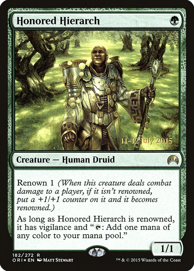 Honored Hierarch [Magic Origins Prerelease Promos] | Spectrum Games