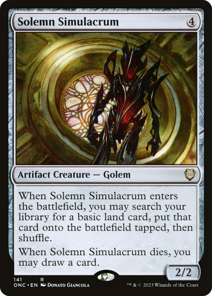Solemn Simulacrum [Phyrexia: All Will Be One Commander] | Spectrum Games