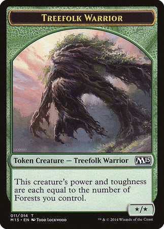 Treefolk Warrior Token [Magic 2015 Tokens] | Spectrum Games