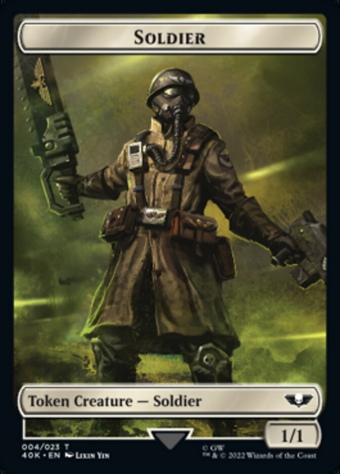 Soldier (004) // Vanguard Suppressor Double-sided Token (Surge Foil) [Universes Beyond: Warhammer 40,000 Tokens] | Spectrum Games