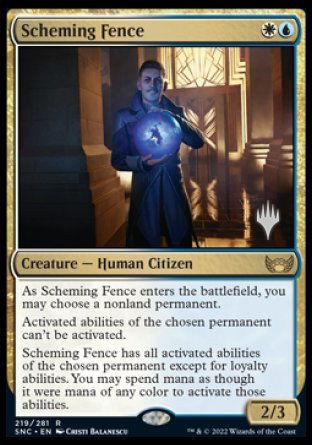 Scheming Fence (Promo Pack) [Streets of New Capenna Promos] | Spectrum Games