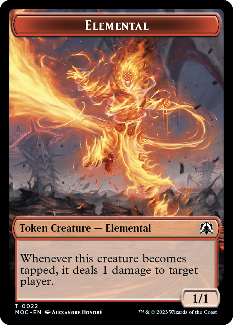 Elemental (22) // Faerie Double-Sided Token [March of the Machine Commander Tokens] | Spectrum Games