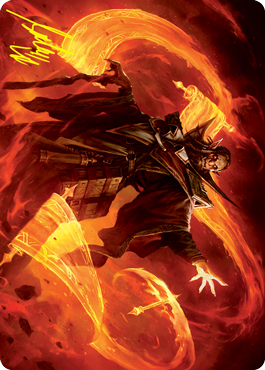 Plargg, Dean of Chaos Art Card (Gold-Stamped Signature) [Strixhaven: School of Mages Art Series] | Spectrum Games