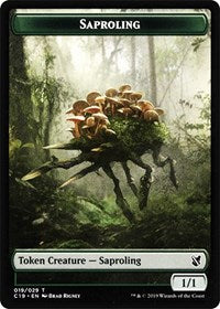 Saproling // Morph Double-sided Token [Commander 2019 Tokens] | Spectrum Games