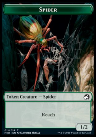 Beast (007) // Spider Double-sided Token [Innistrad: Midnight Hunt Commander] | Spectrum Games