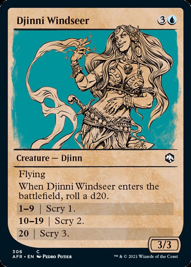 Djinni Windseer (Showcase) [Dungeons & Dragons: Adventures in the Forgotten Realms] | Spectrum Games