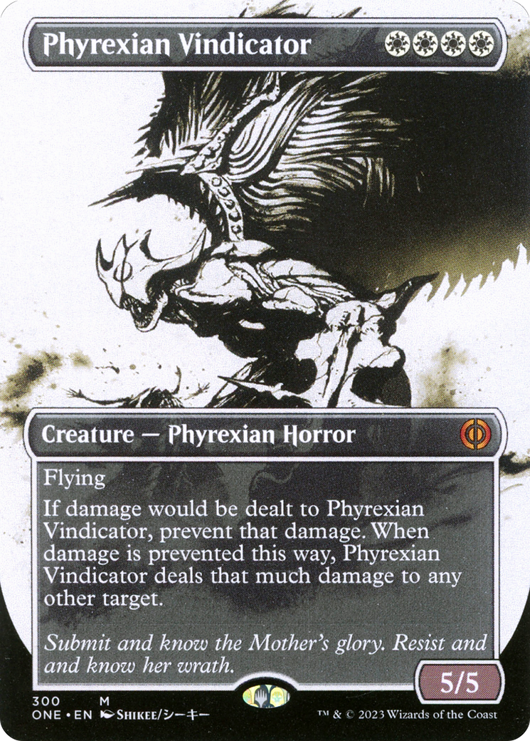 Phyrexian Vindicator (Borderless Ichor) [Phyrexia: All Will Be One] | Spectrum Games