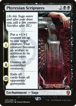 Phyrexian Scriptures [Dominaria Promos] | Spectrum Games