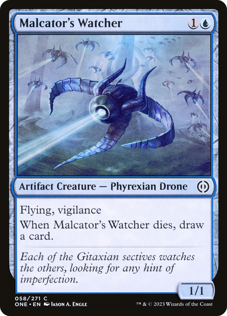 Malcator's Watcher [Phyrexia: All Will Be One] | Spectrum Games