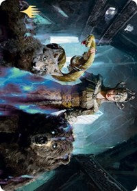 Kolvori, God of Kinship Art Card (Gold-Stamped Signature) [Kaldheim: Art Series] | Spectrum Games