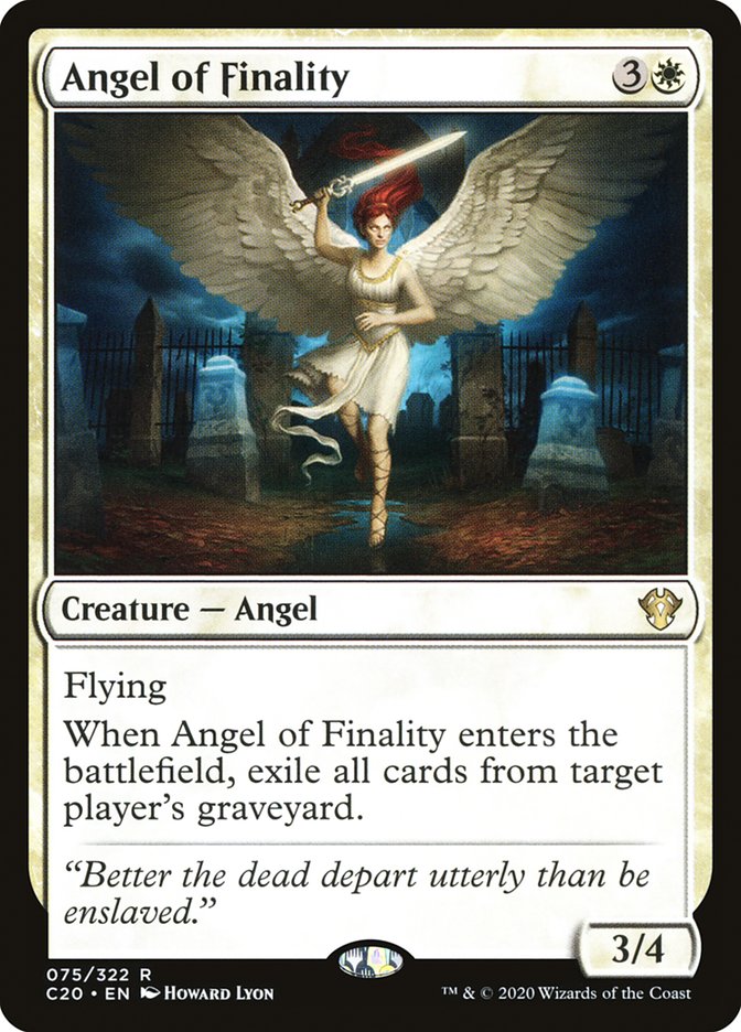 Angel of Finality [Commander 2020] | Spectrum Games