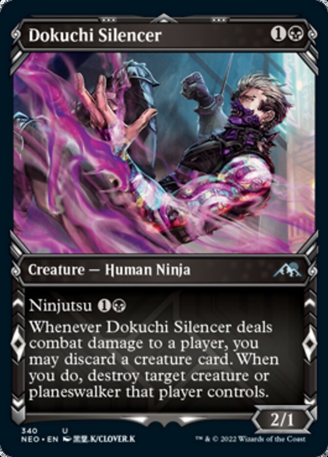 Dokuchi Silencer (Showcase Ninja) [Kamigawa: Neon Dynasty] | Spectrum Games