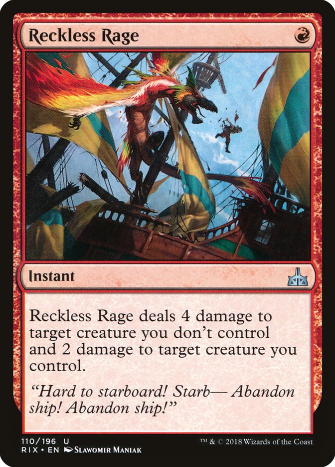 Reckless Rage [Rivals of Ixalan] | Spectrum Games