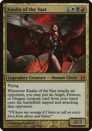 Kaalia of the Vast (Oversized) [Commander 2011 Oversized] | Spectrum Games