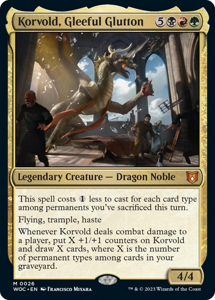 Korvold, Gleeful Glutton [Wilds of Eldraine Commander] | Spectrum Games