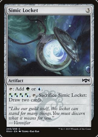 Simic Locket [Ravnica Allegiance] | Spectrum Games
