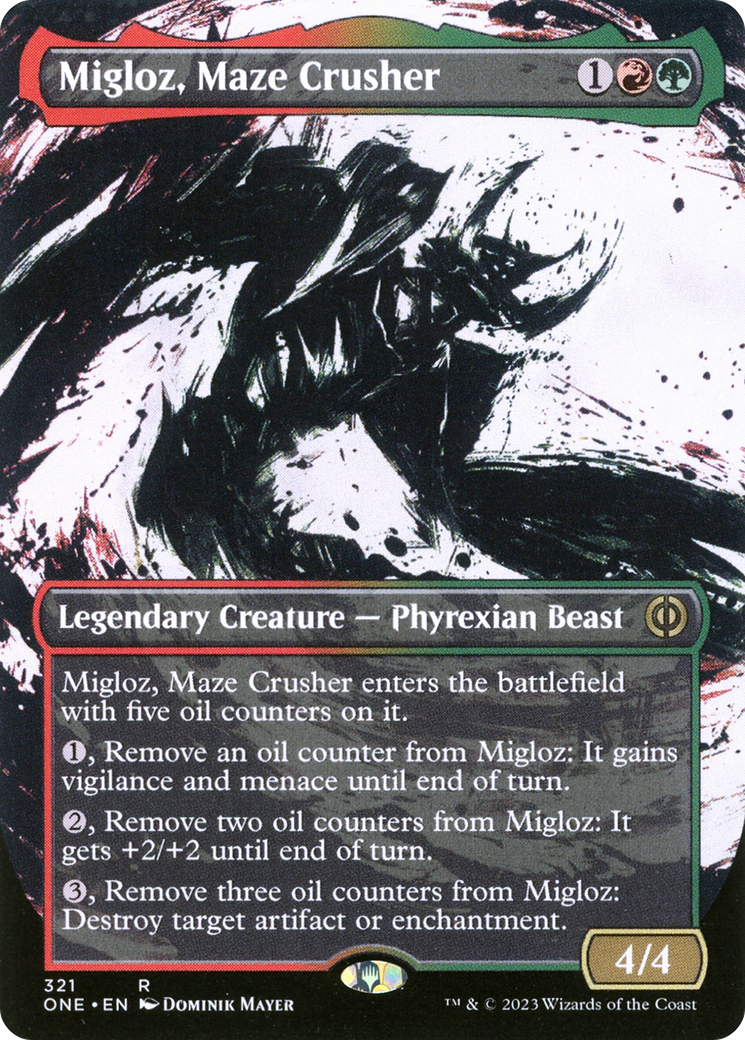 Migloz, Maze Crusher (Borderless Ichor) [Phyrexia: All Will Be One] | Spectrum Games