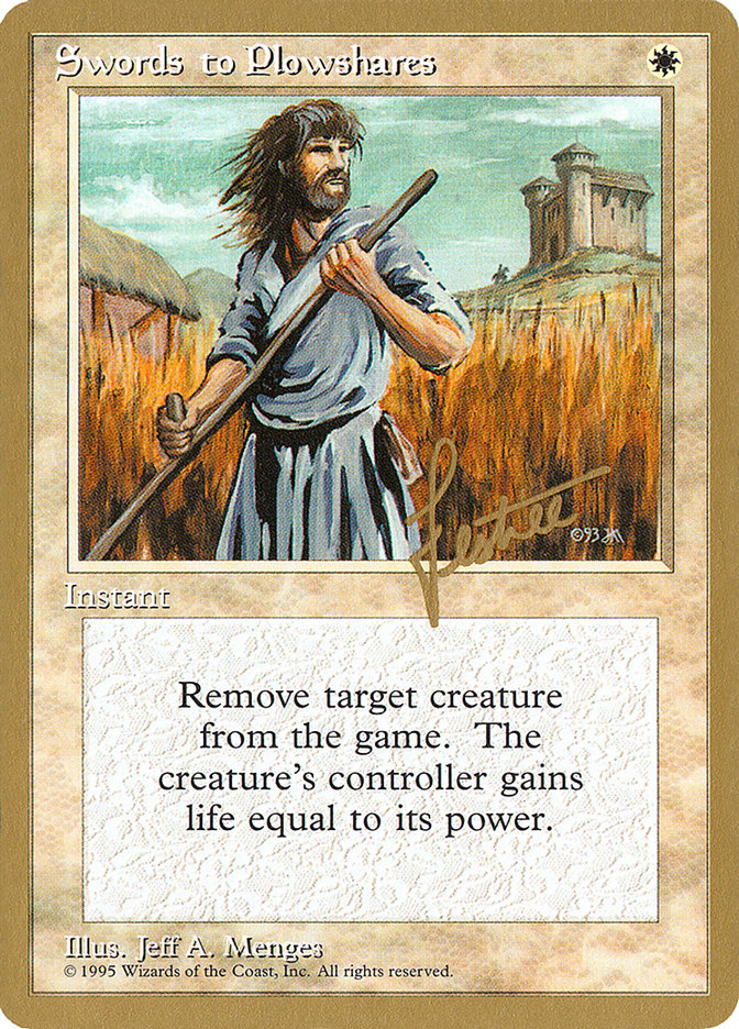 Swords to Plowshares (Bertrand Lestree) [Pro Tour Collector Set] | Spectrum Games
