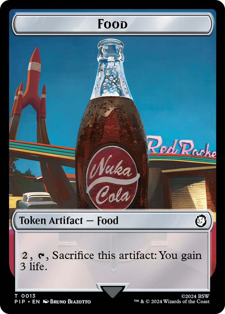 Food (0013) // Wasteland Survival Guide Double-Sided Token [Fallout Tokens] | Spectrum Games