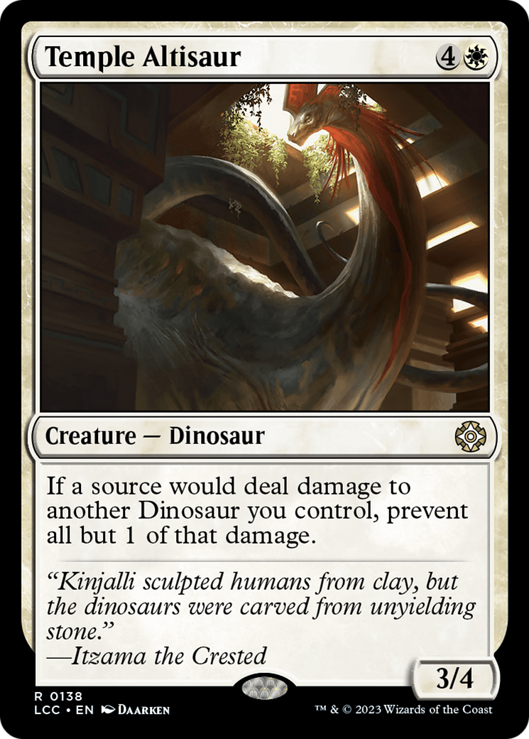 Temple Altisaur [The Lost Caverns of Ixalan Commander] | Spectrum Games