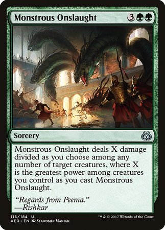 Monstrous Onslaught [Aether Revolt] | Spectrum Games