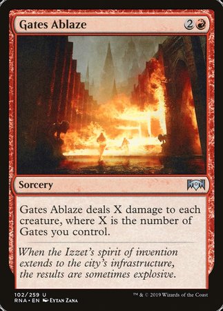 Gates Ablaze [Ravnica Allegiance] | Spectrum Games