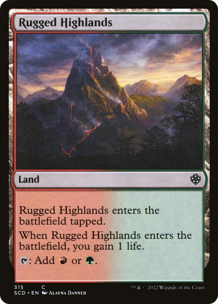Rugged Highlands [Starter Commander Decks] | Spectrum Games