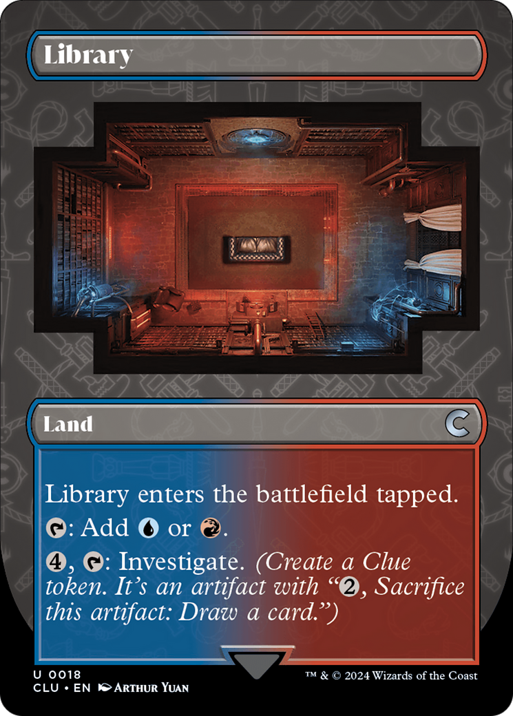 Library (Borderless) [Ravnica: Clue Edition] | Spectrum Games