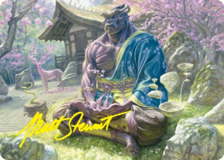 Kosei, Penitent Warlord Art Card (Gold-Stamped Signature) [Kamigawa: Neon Dynasty Art Series] | Spectrum Games