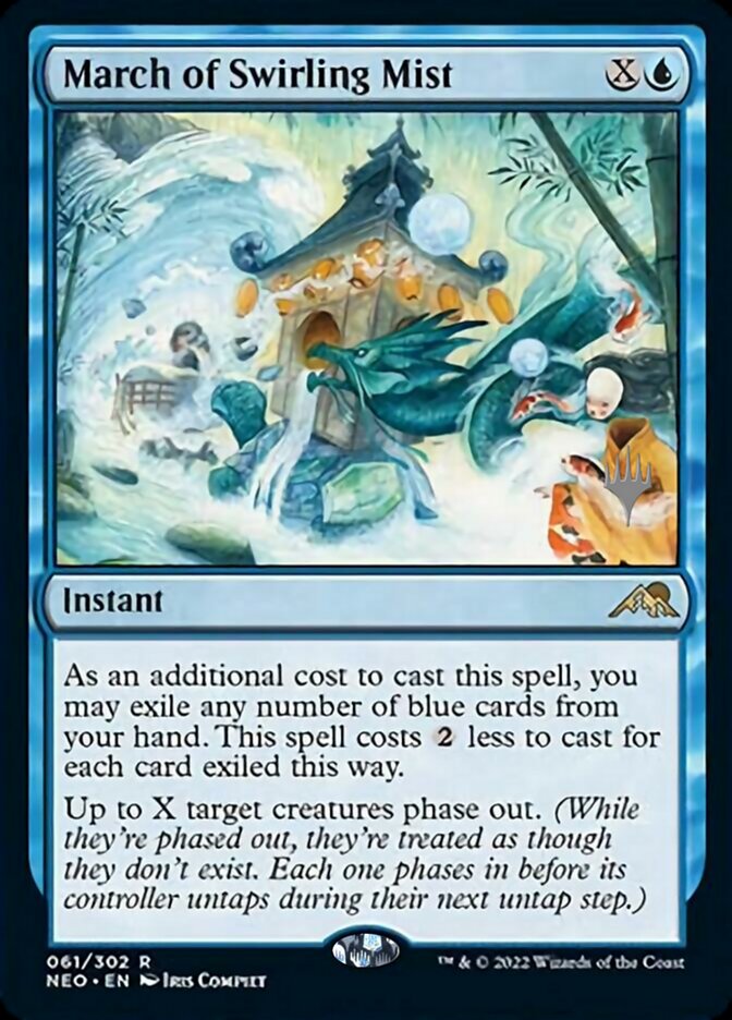 March of Swirling Mist (Promo Pack) [Kamigawa: Neon Dynasty Promos] | Spectrum Games
