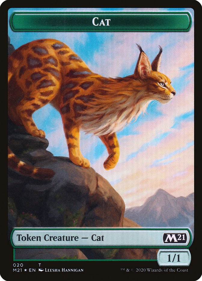 Beast // Cat (020) Double-sided Token [Core Set 2021 Tokens] | Spectrum Games