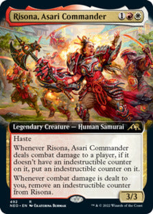 Risona, Asari Commander (Extended) [Kamigawa: Neon Dynasty] | Spectrum Games