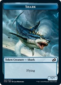 Shark // Human Soldier (003) Double-sided Token [Ikoria: Lair of Behemoths Tokens] | Spectrum Games