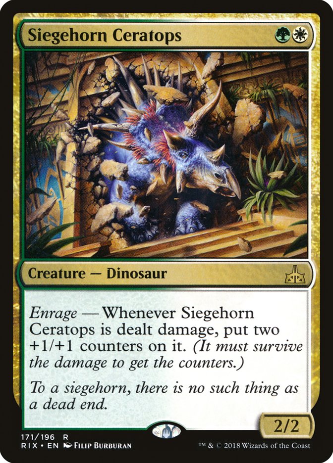 Siegehorn Ceratops [Rivals of Ixalan] | Spectrum Games