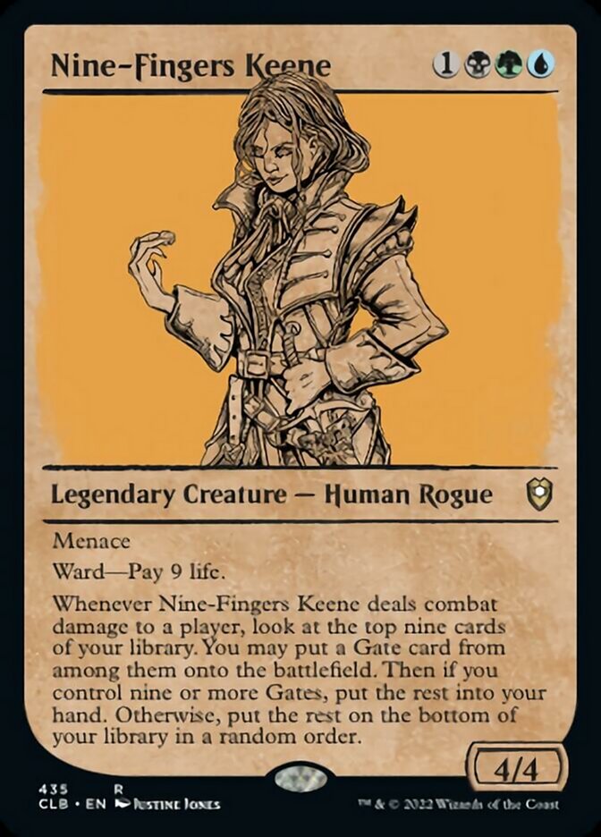 Nine-Fingers Keene (Showcase) [Commander Legends: Battle for Baldur's Gate] | Spectrum Games