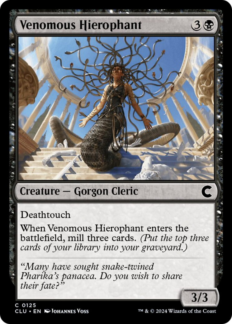 Venomous Hierophant [Ravnica: Clue Edition] | Spectrum Games